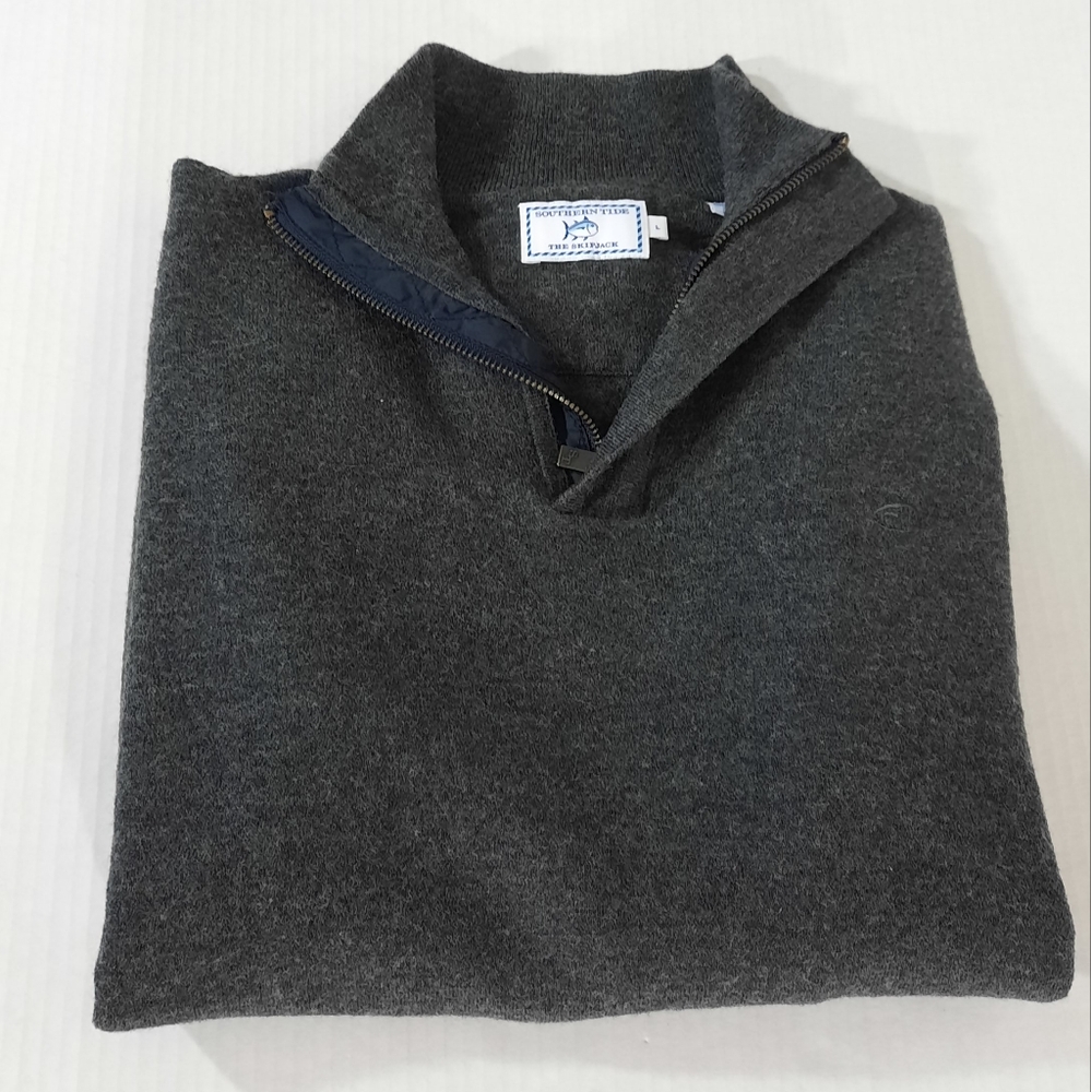 Southern Tide Captains Merino Wool 1/4 Zip Sweater